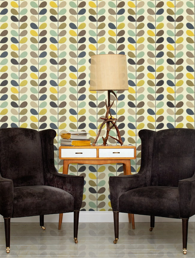 Orla Kiely Wallpaper Acorn Spot - HD Wallpaper 