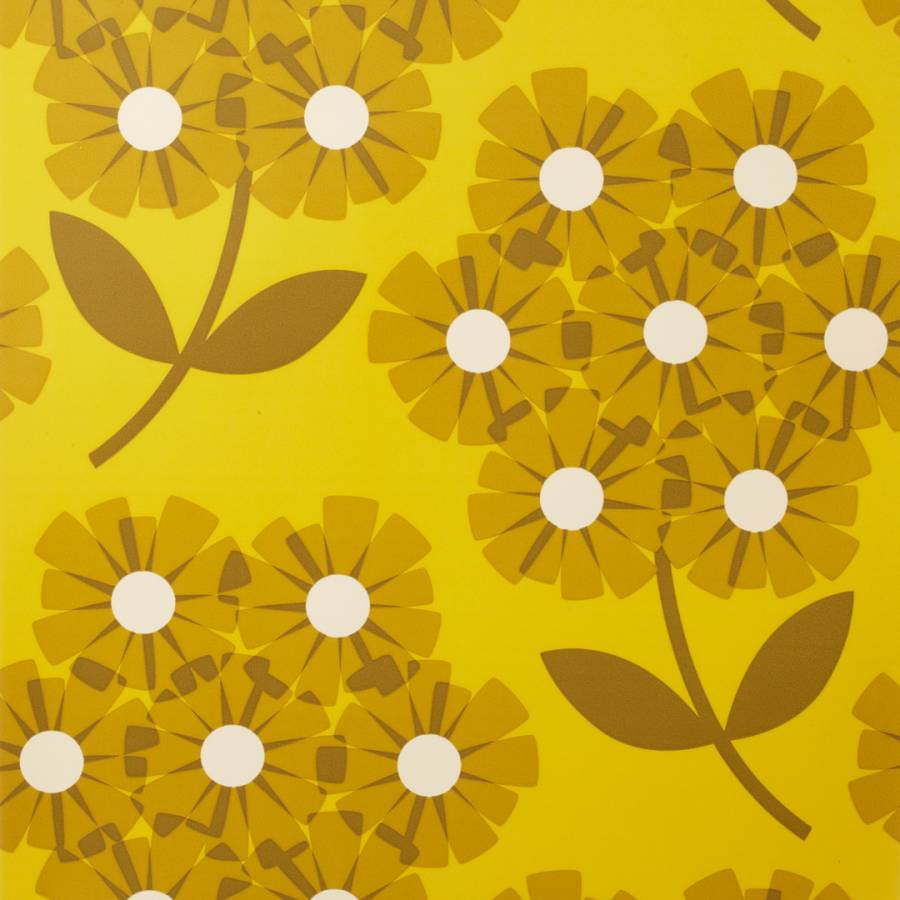Orla Kiely Wallpaper Giant Rhododendron - HD Wallpaper 