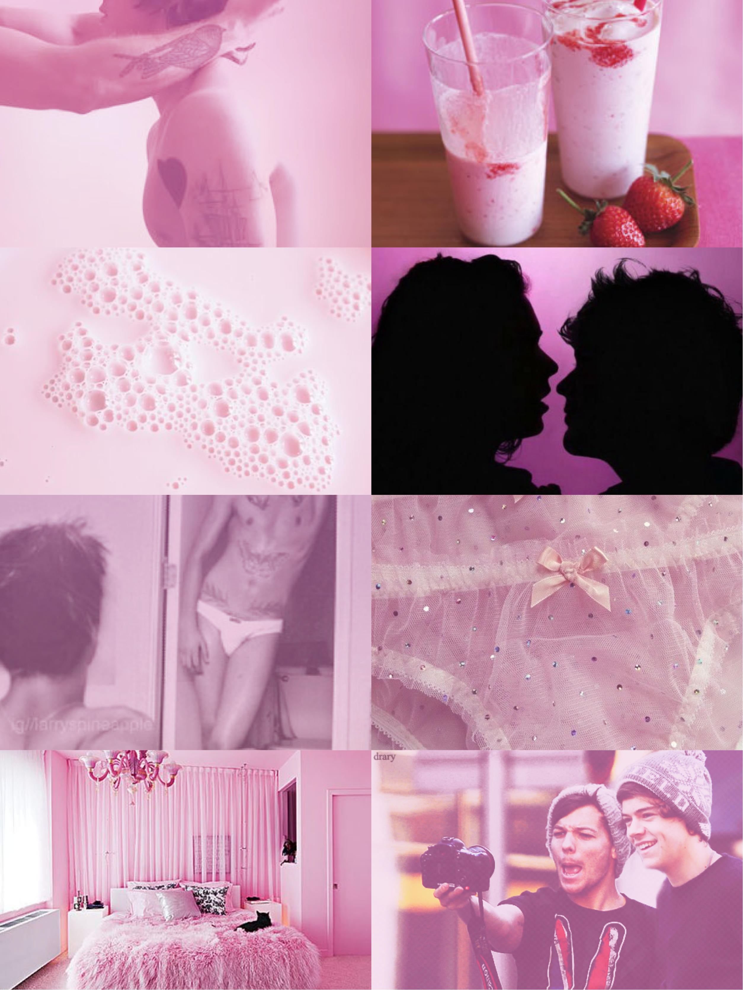 #freetoedit #larrystylinson #strawberrymilk #wattpad - Collage - HD Wallpaper 