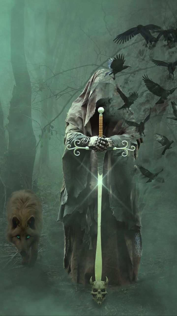 Fantasy Wolf Warrior - HD Wallpaper 