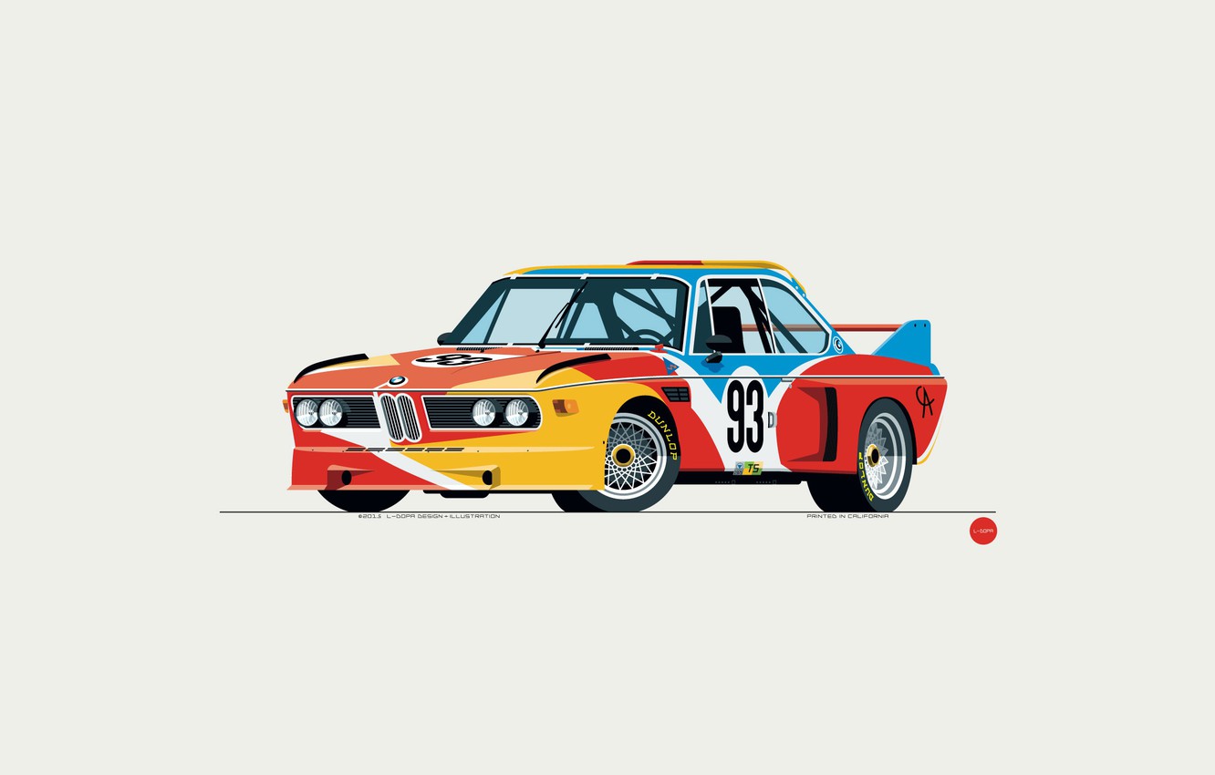Photo Wallpaper Auto, Minimalism, Figure, Bmw, Machine, - Alexander Calder Car - HD Wallpaper 