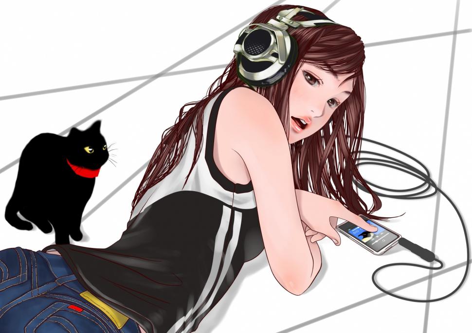 Anime Girls, Headphones Wallpaper,anime Girls Hd Wallpaper,headphones - Anime Headphones Girl - 970x685 Wallpaper Anime Girls, Headphones Wallpaper,anime Girls Hd Wallpaper,headphones - Anime Headphones Girl - 970x685 Wallpaper