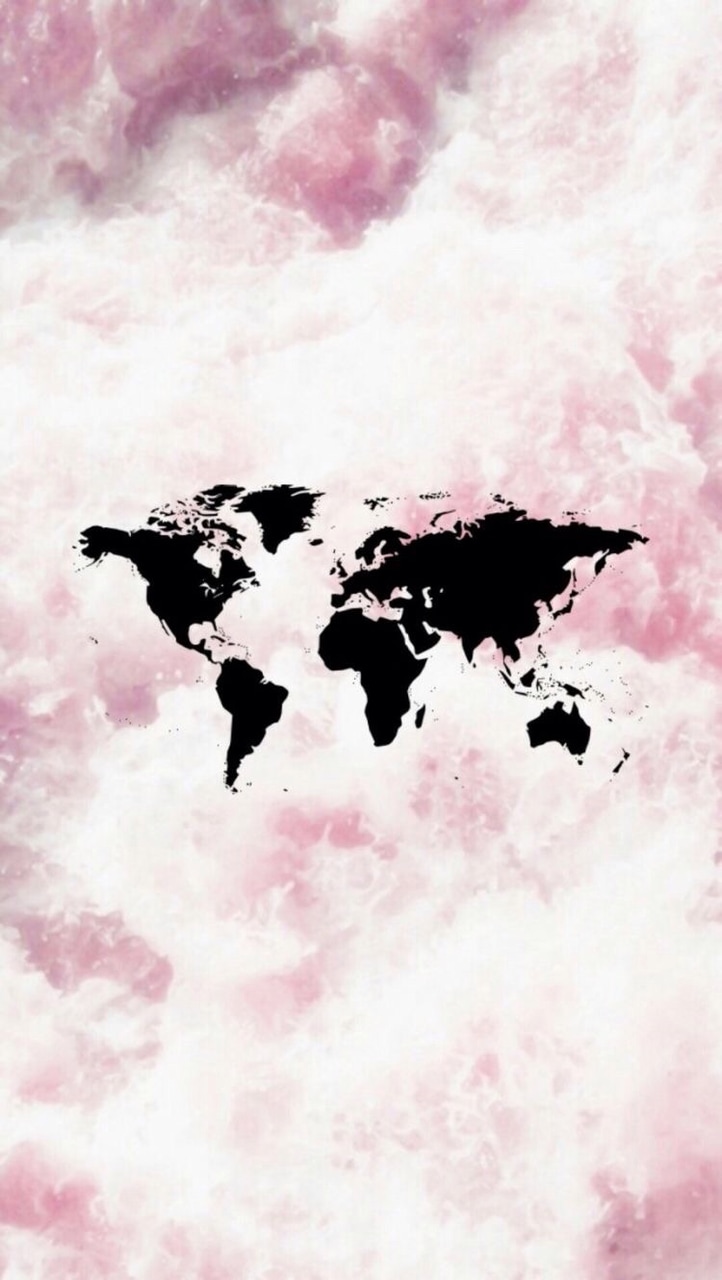Background, Pattern, And Tumblr Image - World Map - HD Wallpaper 
