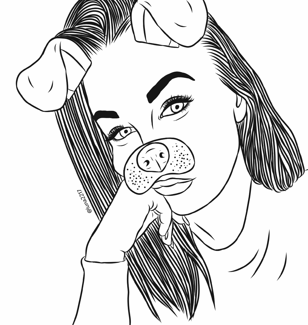 Snapchat Girl Drawing - Black And White Girl Drawing - 1024x1079 Wallpaper Snapchat Girl Drawing - Black And White Girl Drawing - 1024x1079 Wallpaper