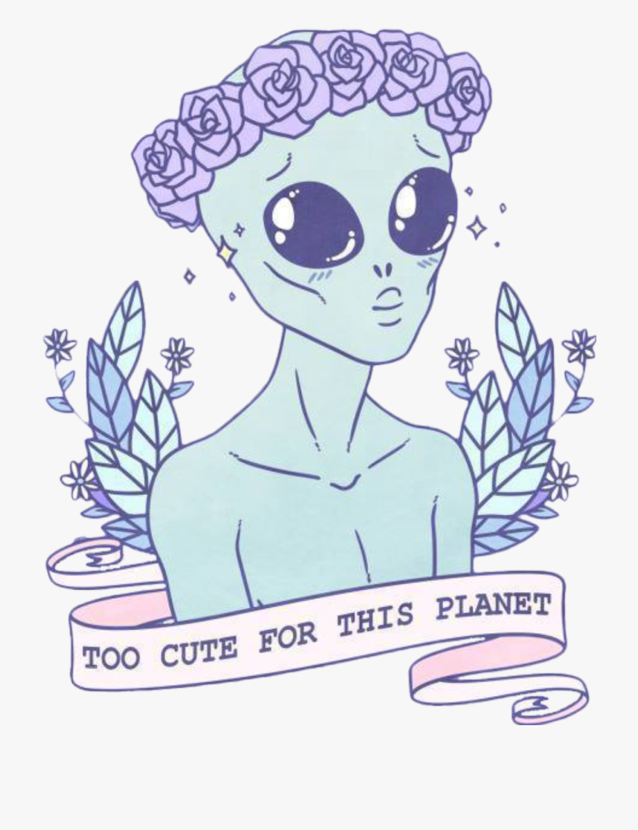 Ufo Alien Png Free - Cute Tumblr Png - HD Wallpaper 