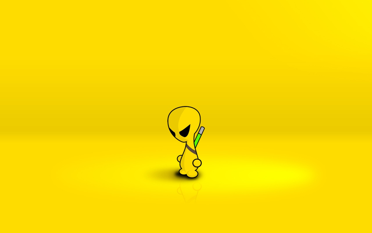 Alien Hd Wallpaper Cute - HD Wallpaper 