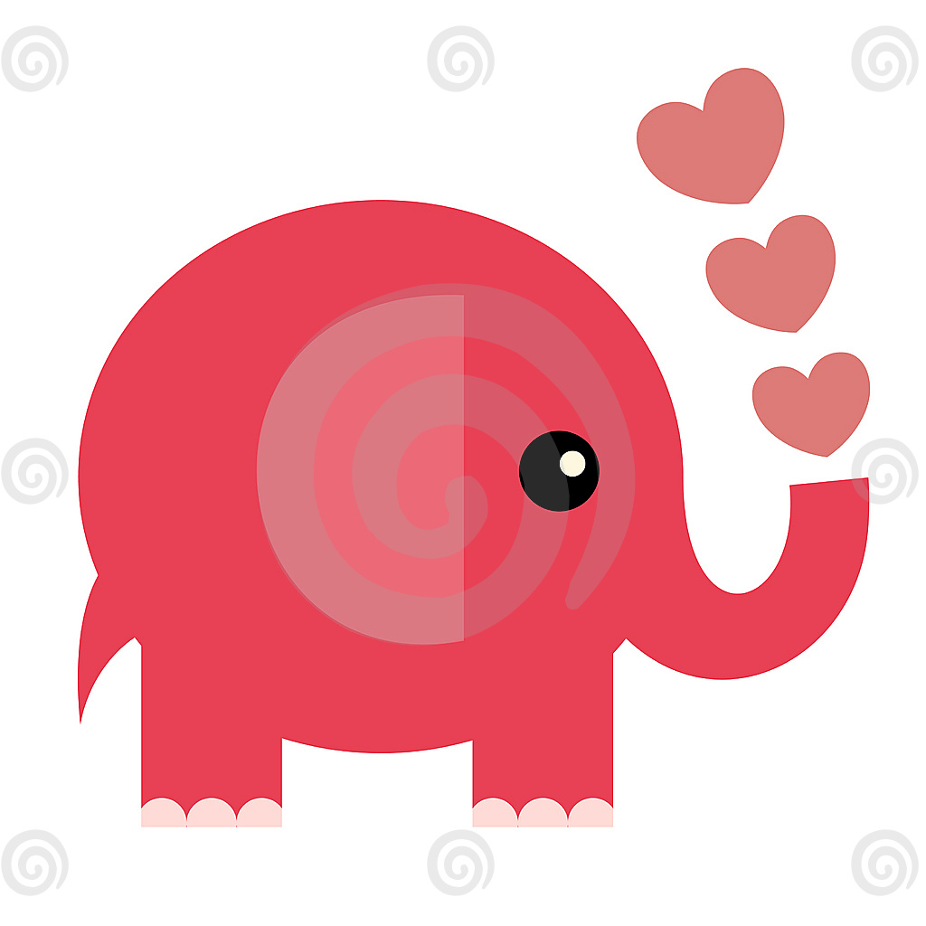 Hd Cartoon Elephant 4k Wallpaper - Valentines Day Clip Art Elephant - HD Wallpaper 