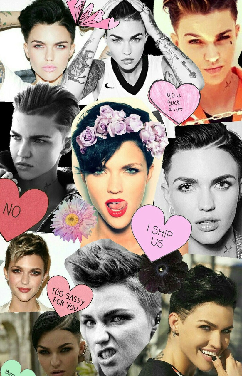 Background, Collage And Ruby Rose - Ruby Rose - HD Wallpaper 