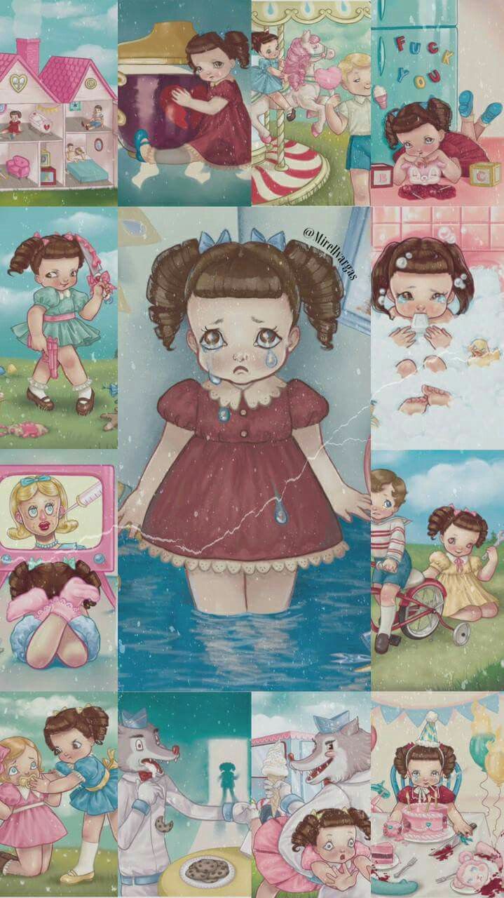 Melanie Wallpaper - Crybaby Melanie Martinez Characters - HD Wallpaper 