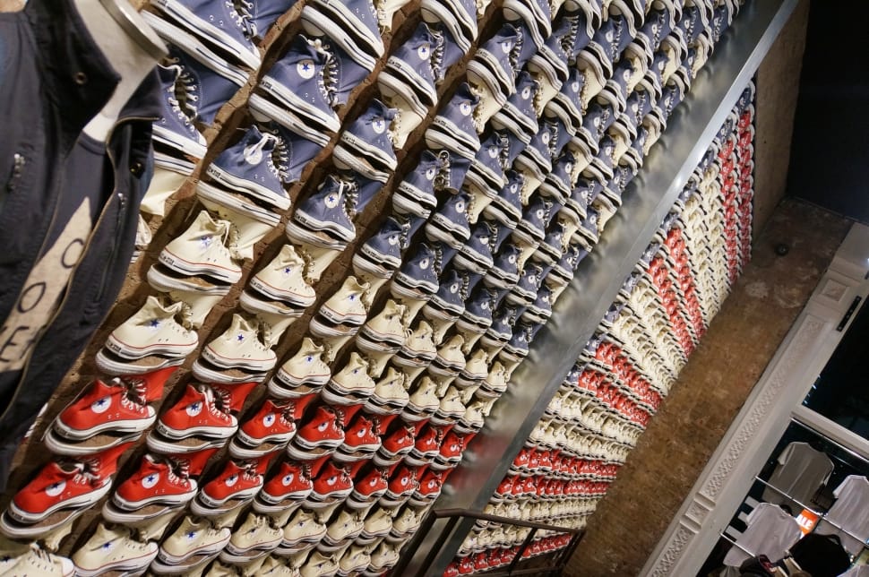 Assorted Converse All Star Sneakers Preview - Money Stuffed Into Shoe Boxes - HD Wallpaper 