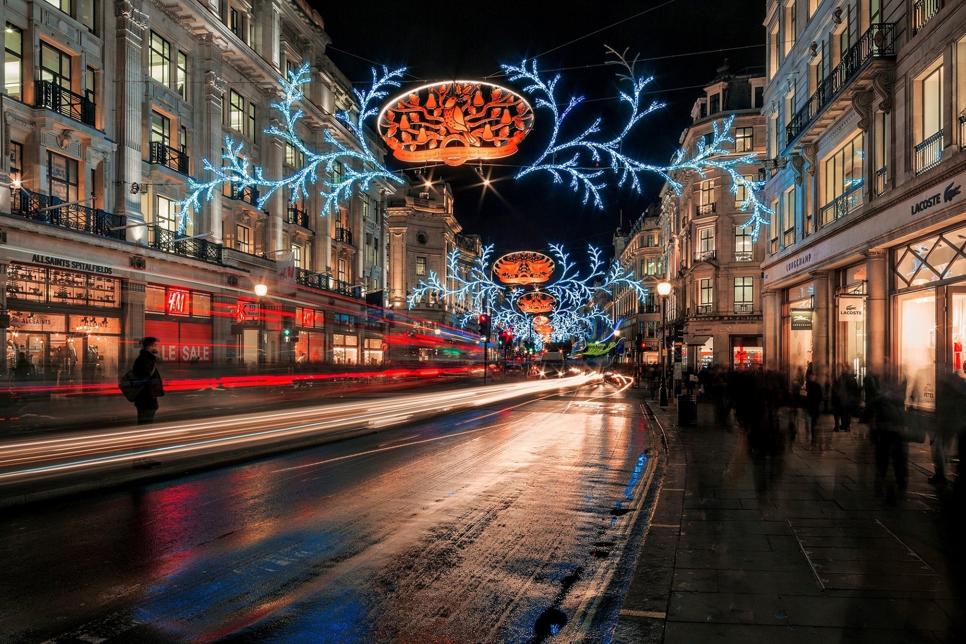 London At Night Winter - HD Wallpaper 