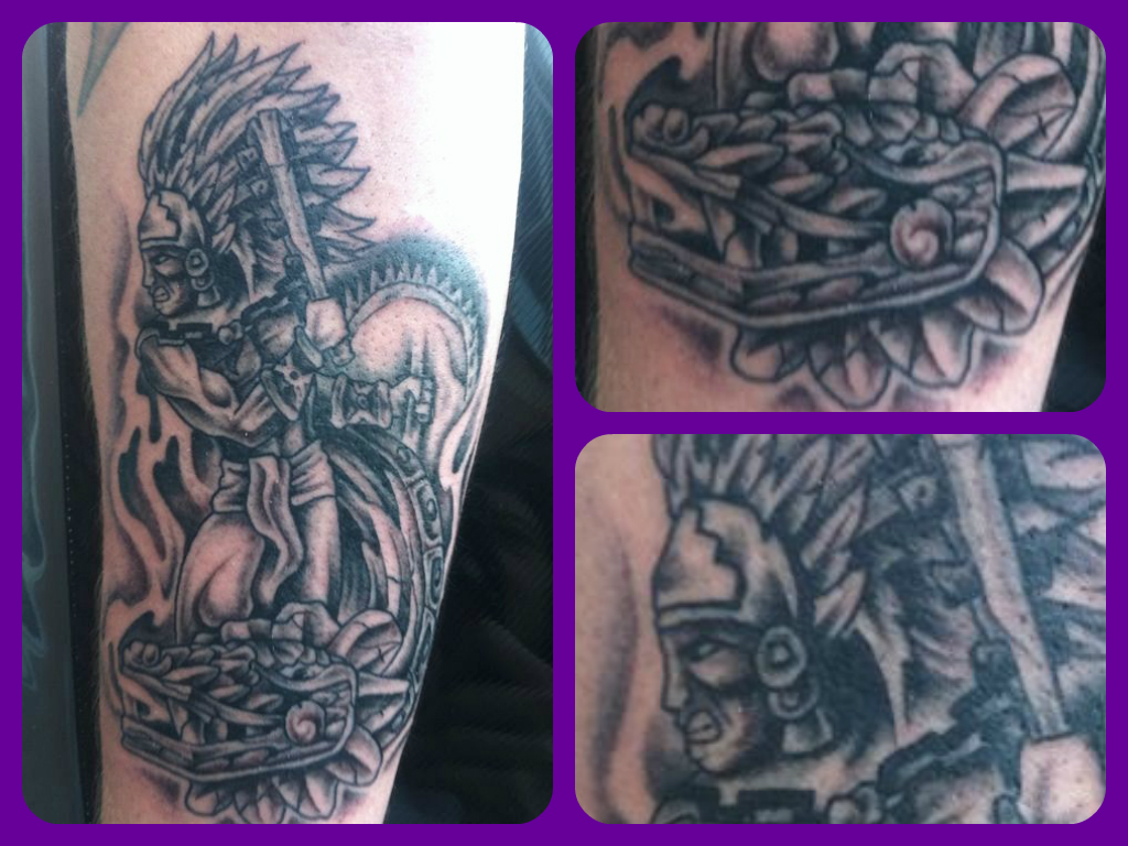 Aztec Warrior Tattoo Design - Tattoo - 1024x768 Wallpaper 