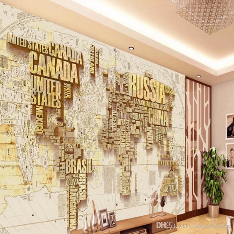 3d Custom Gold World Map - HD Wallpaper 