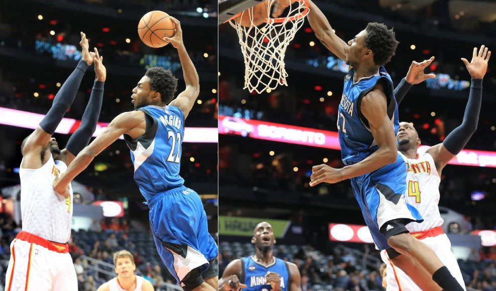 Andrew Wiggins Scores Career-high 33, Posterizes Paul - Andrew Wiggins Dunk - HD Wallpaper 