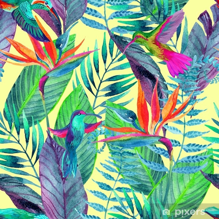 Cuadros Tripticos Hojas Tropicales - HD Wallpaper 