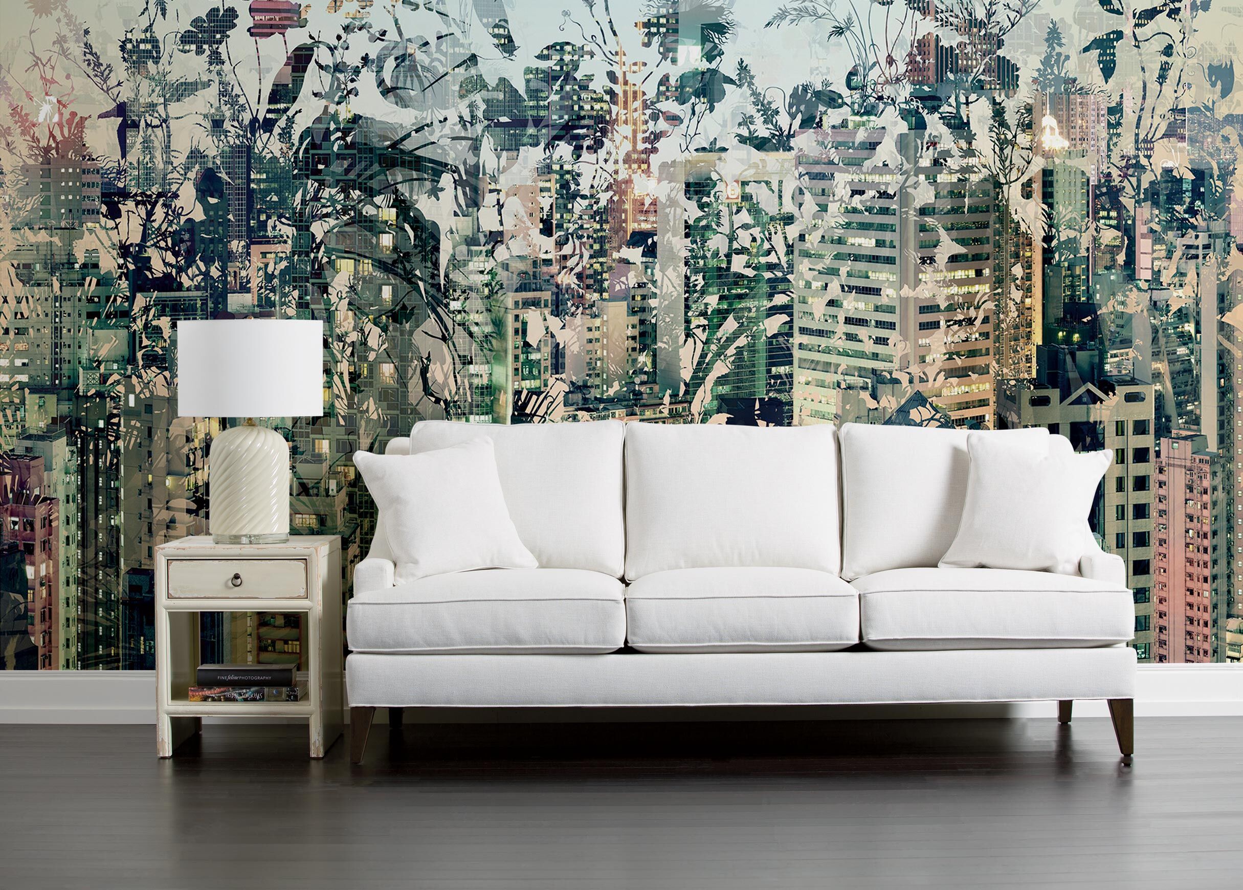 Urban Jungle Wall Mural - Urban Jungle Mural - HD Wallpaper 