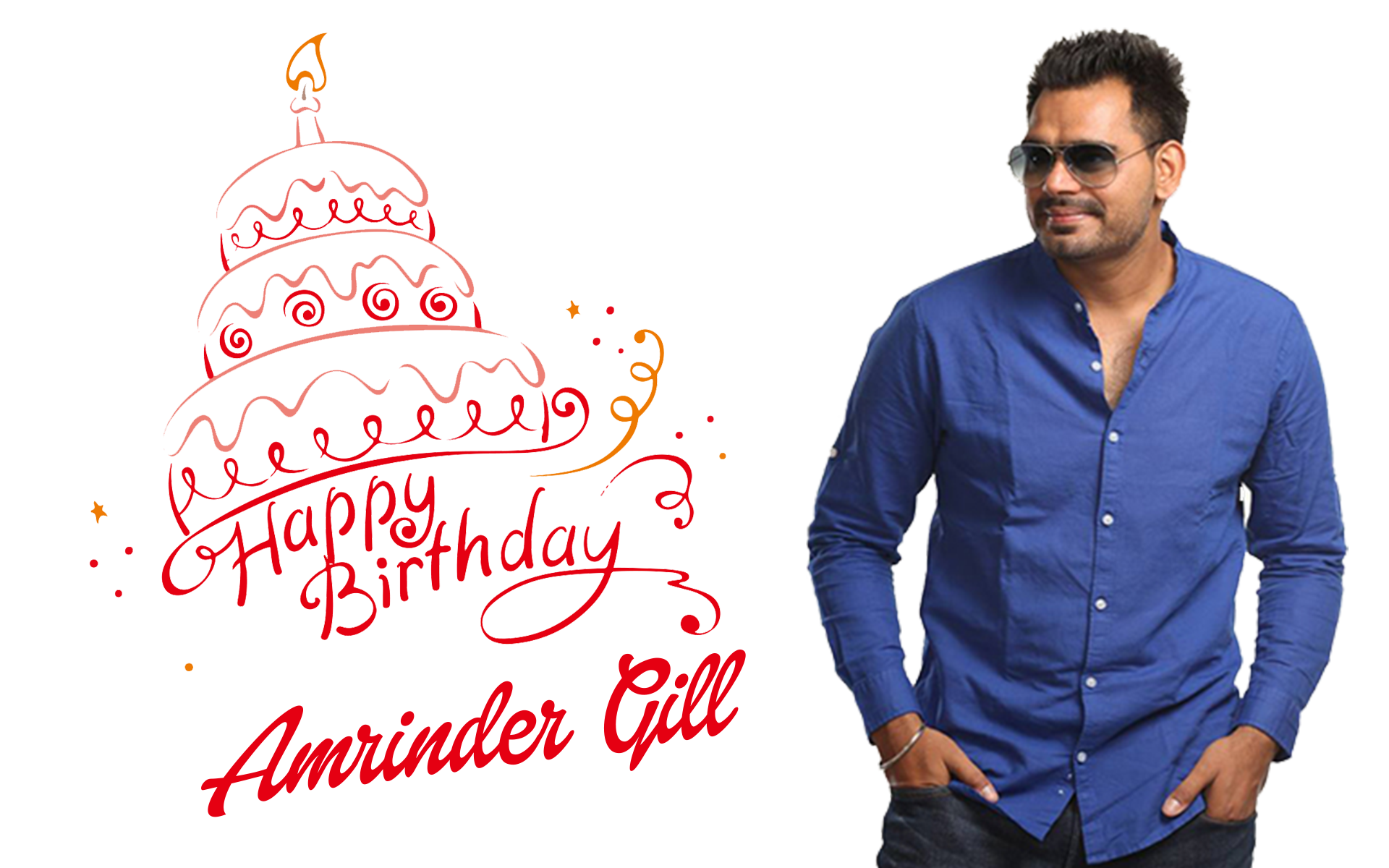 Amrinder Gill Png Clipart - Happy Birthday Siddharth Cake - HD Wallpaper 