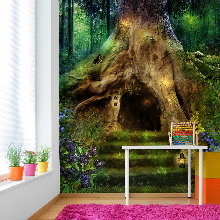 Enchanted Forest Wallpaper Mural - 700x700 Wallpaper - teahub.io