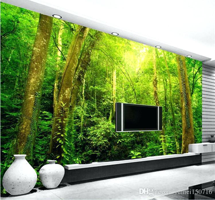 Enchanted Forest Wallpaper Mural - HD Wallpaper 