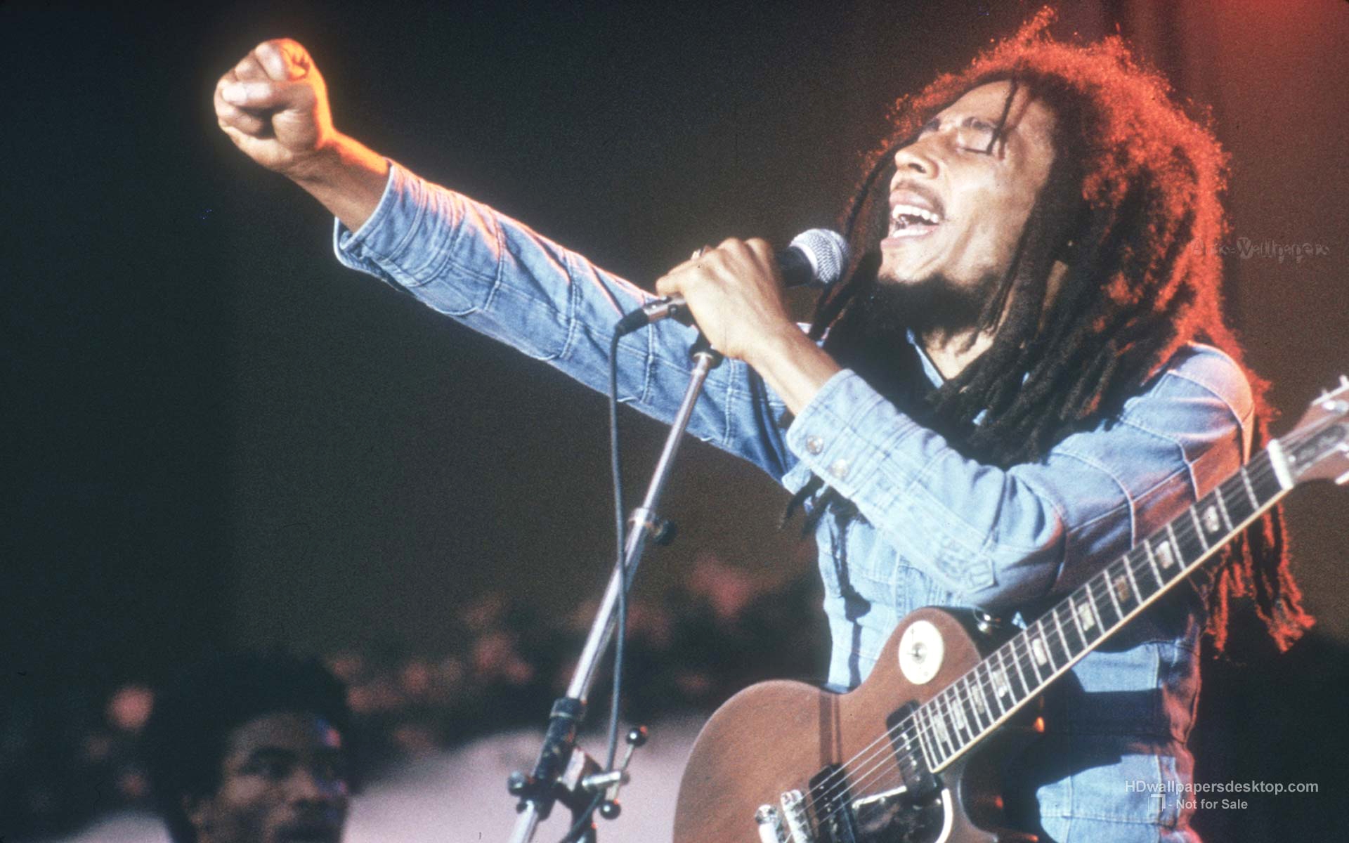 Bob Marley Live Wallpaper - Bob Marley Singing - HD Wallpaper 
