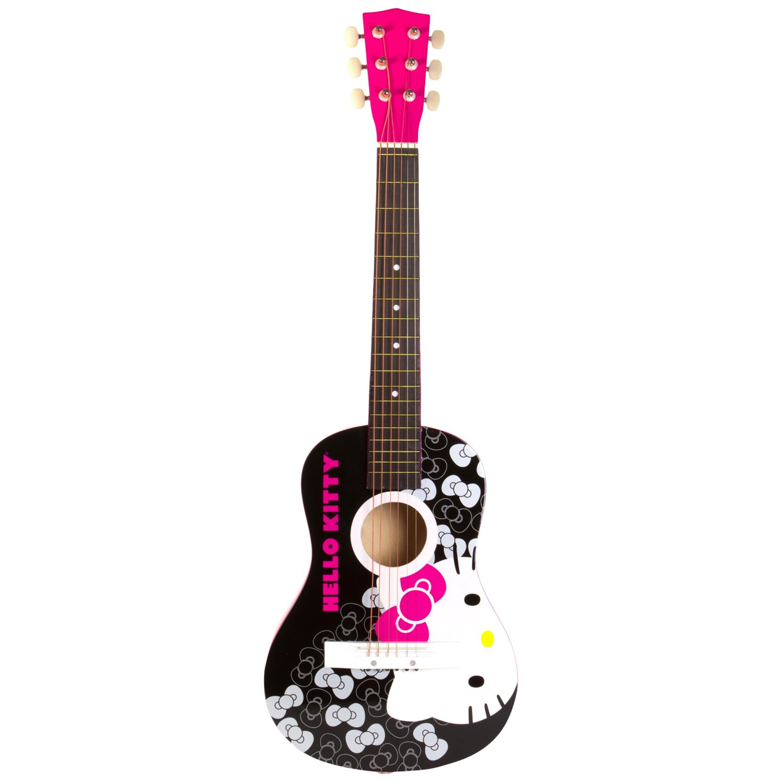 Acoustic Hello Kitty Guitar - HD Wallpaper 
