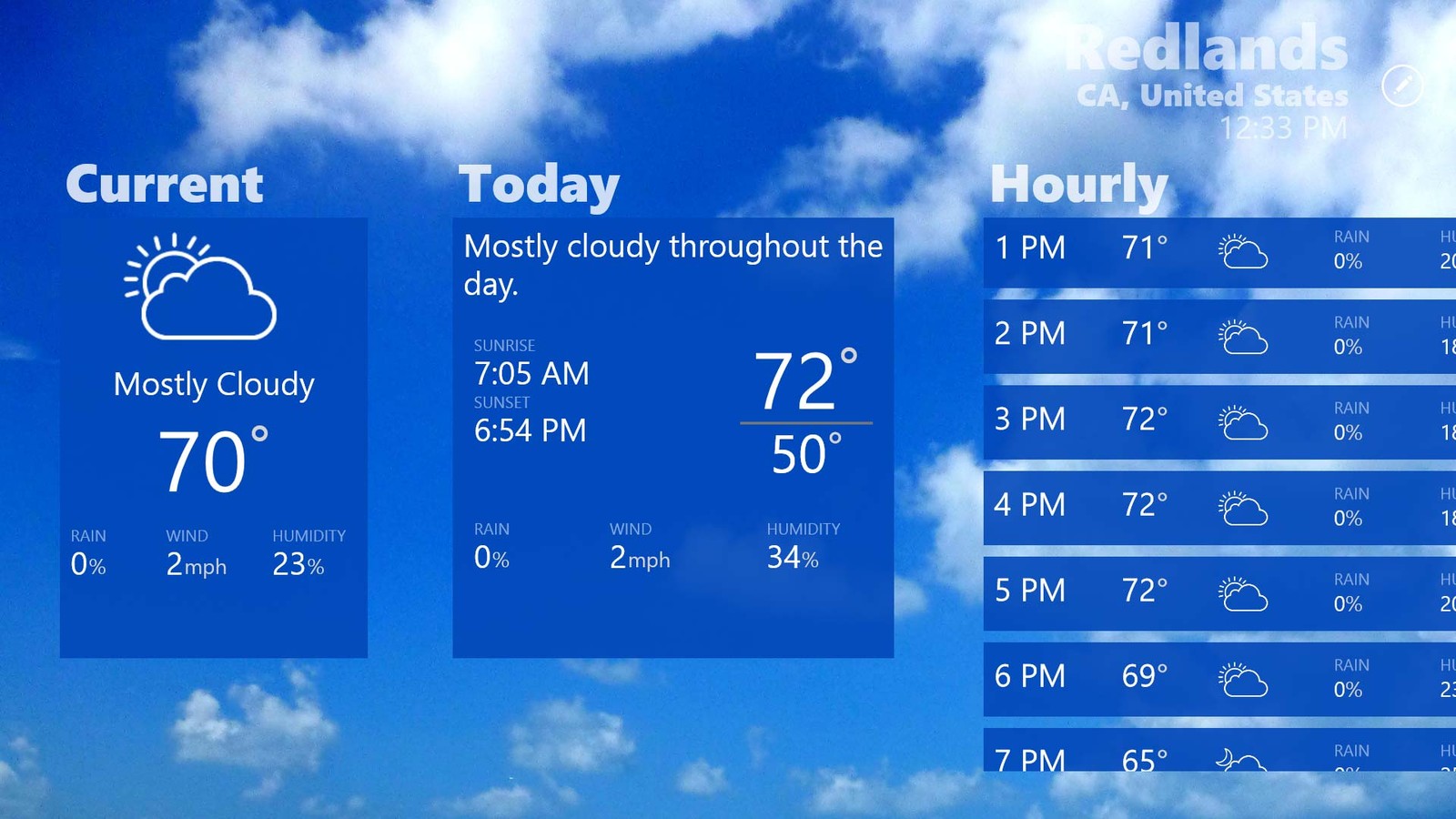 Ambient Weather - Widget Meteo Windows 8.1 - HD Wallpaper 