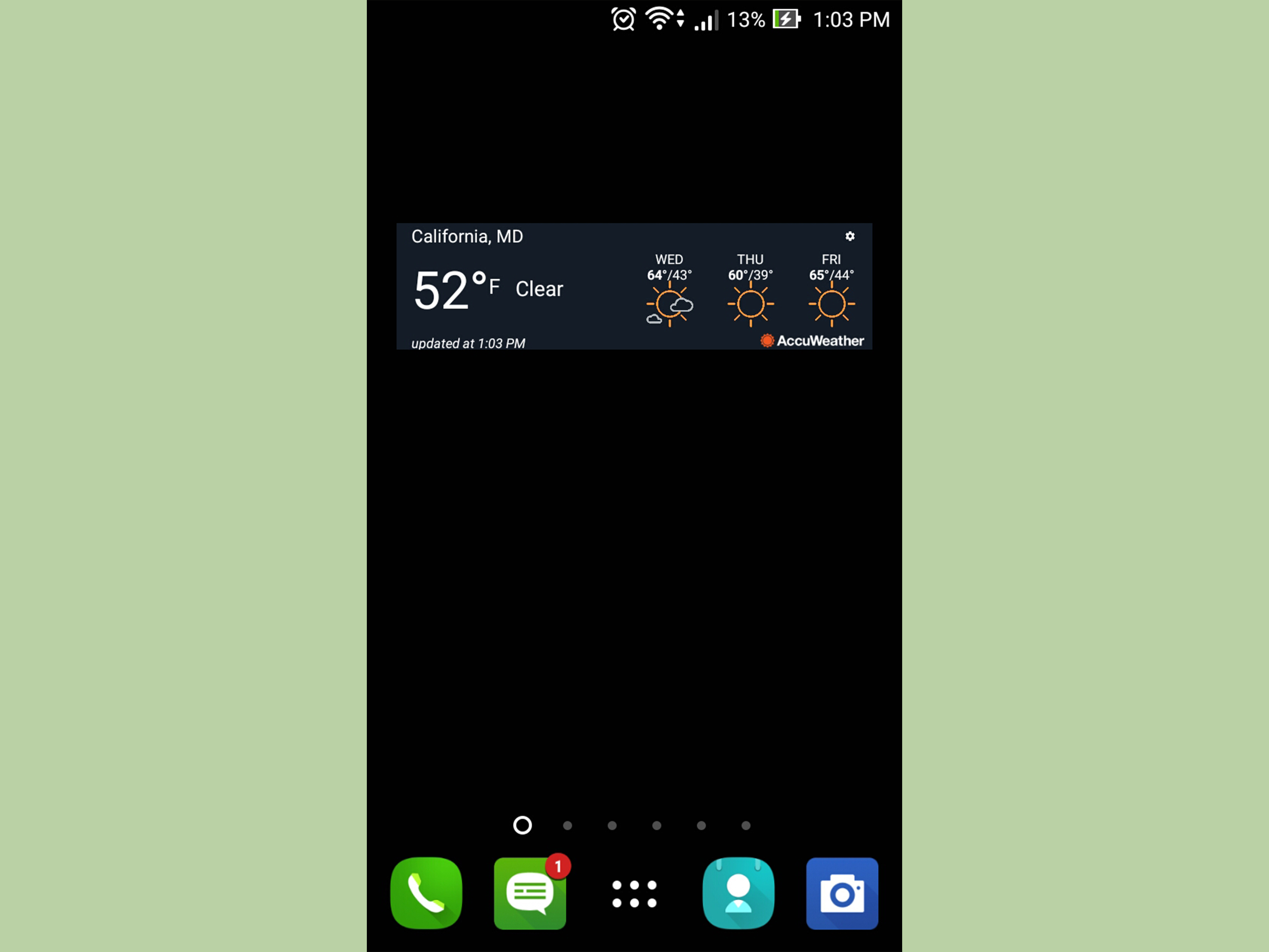 Image Titled Get A Weather Widget On Android Step - Weather Widget Android Studio - HD Wallpaper 