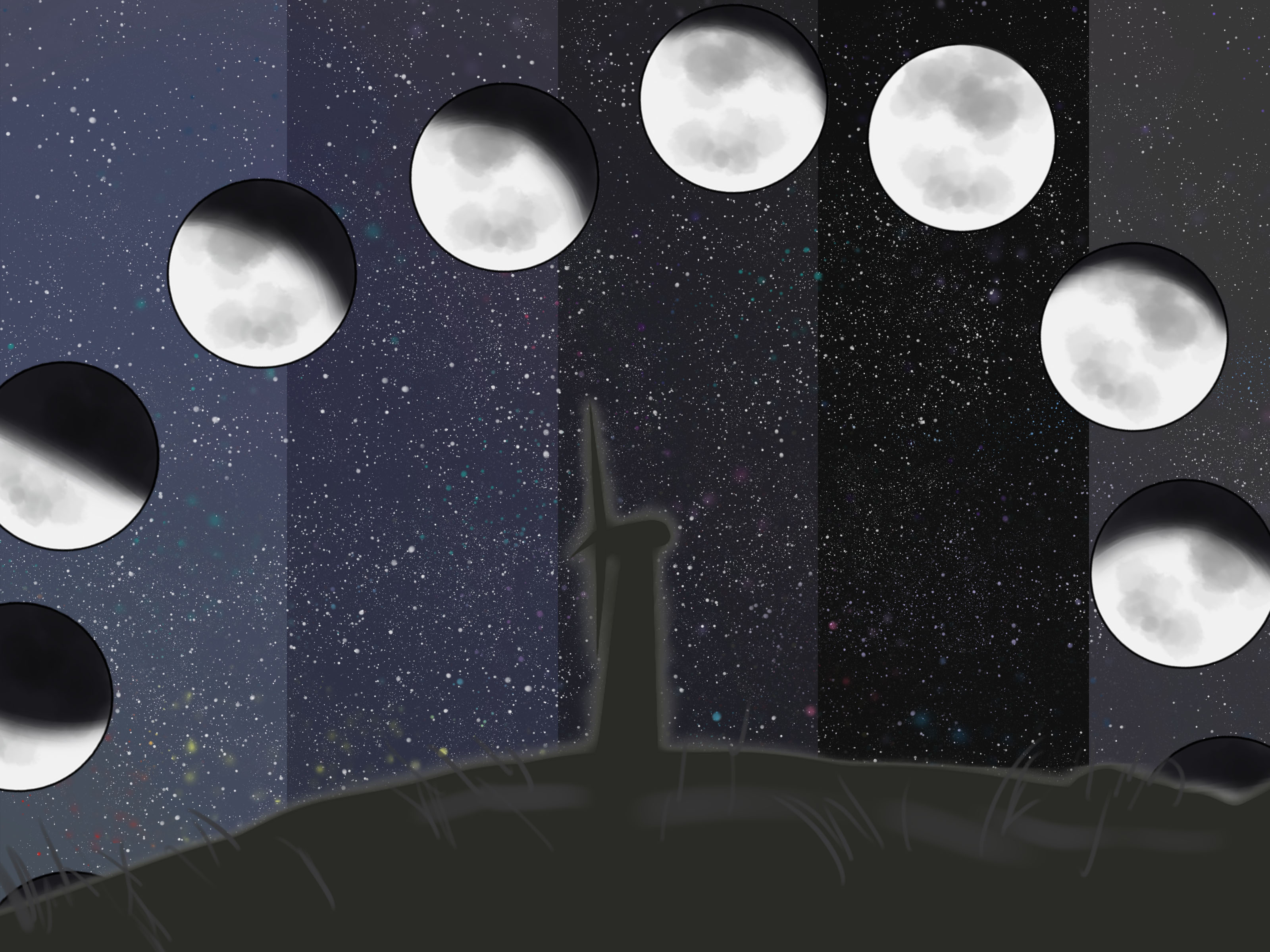 Image Titled Tell Whether The Moon Is Waxing Or Waning - Moon - HD Wallpaper 