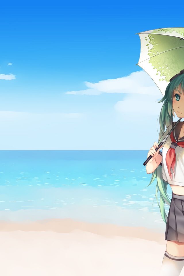 Anime Holding An Umbrella - HD Wallpaper 