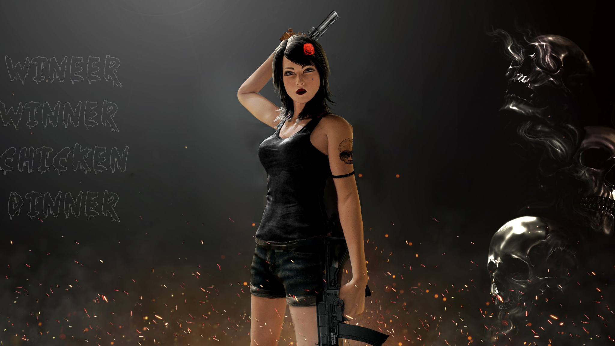 Woman With Guns, Pubg, Gaming, Wallpaper - Pubg Female - HD Wallpaper 