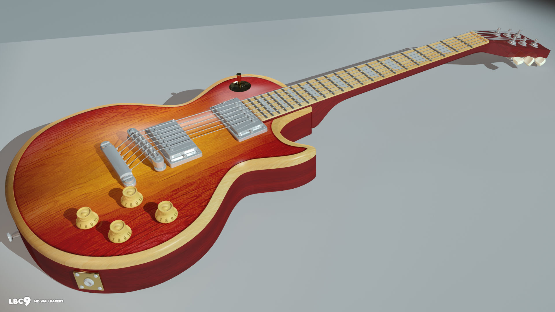 Download Hd 1080p Guitar Computer Background Id - Guitar Images 3d Hd - HD Wallpaper 