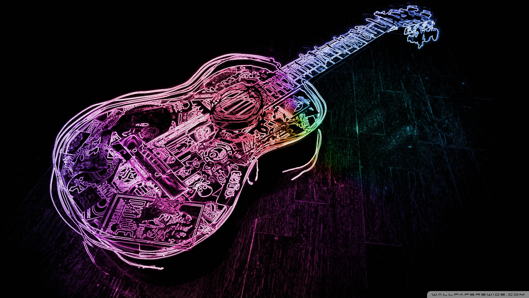 Guitar Wallpaper Hd - HD Wallpaper 