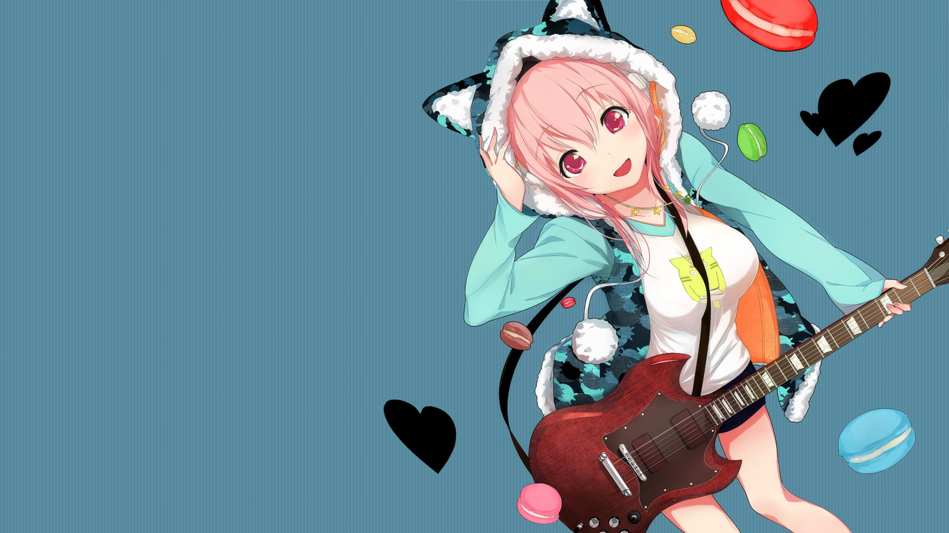 Super Sonico Cat Ears - HD Wallpaper 