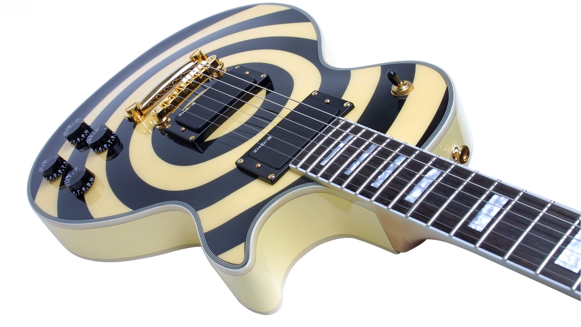 White Les Paul Black Binding - HD Wallpaper 