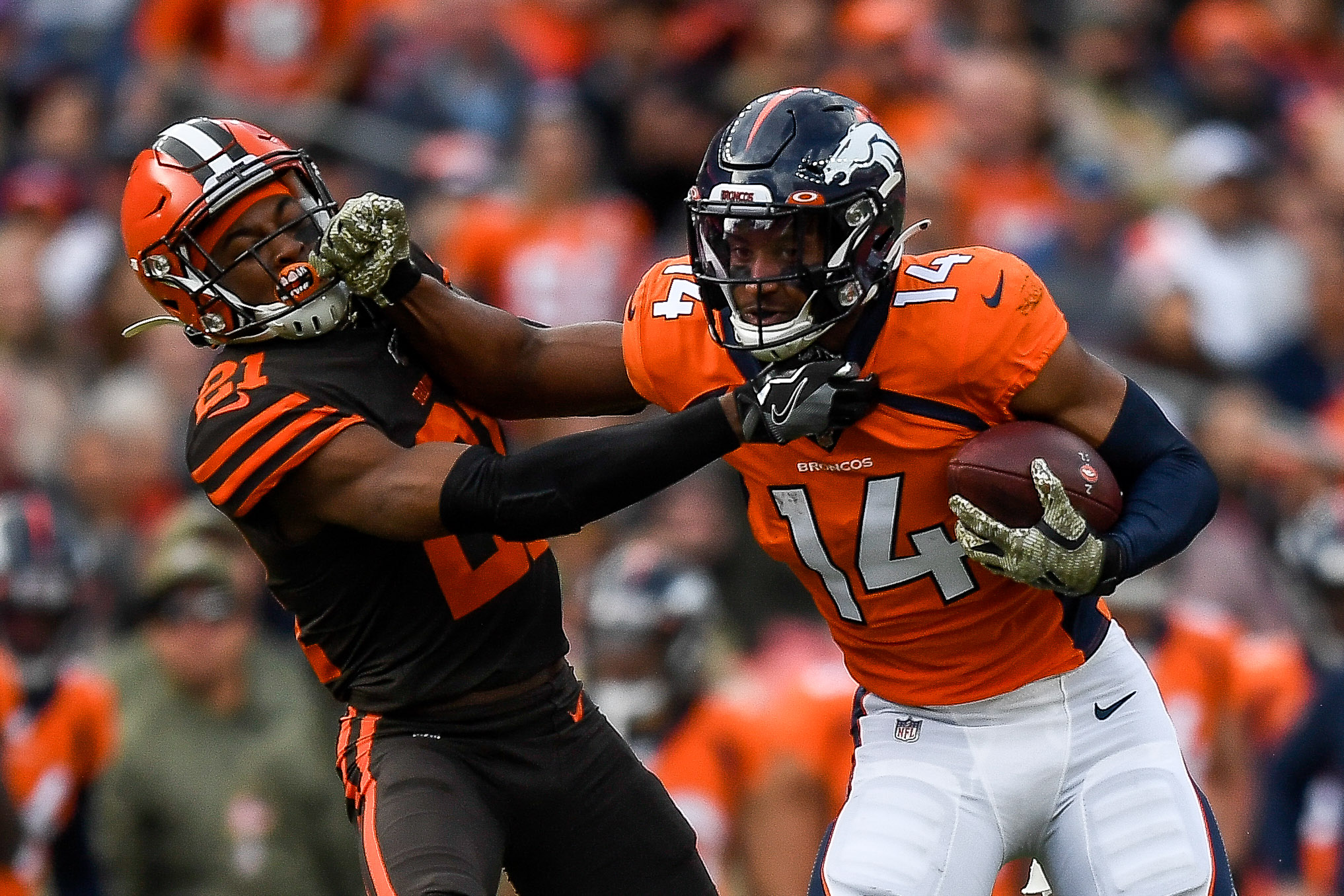 Courtland Sutton Stiff Arm - HD Wallpaper 