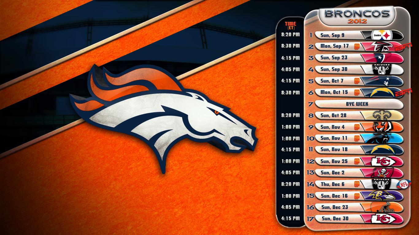 Denver Broncos 2016 Schedule Wallpaper-9o9v8lx - 2018 Denver Broncos Schedule - HD Wallpaper 