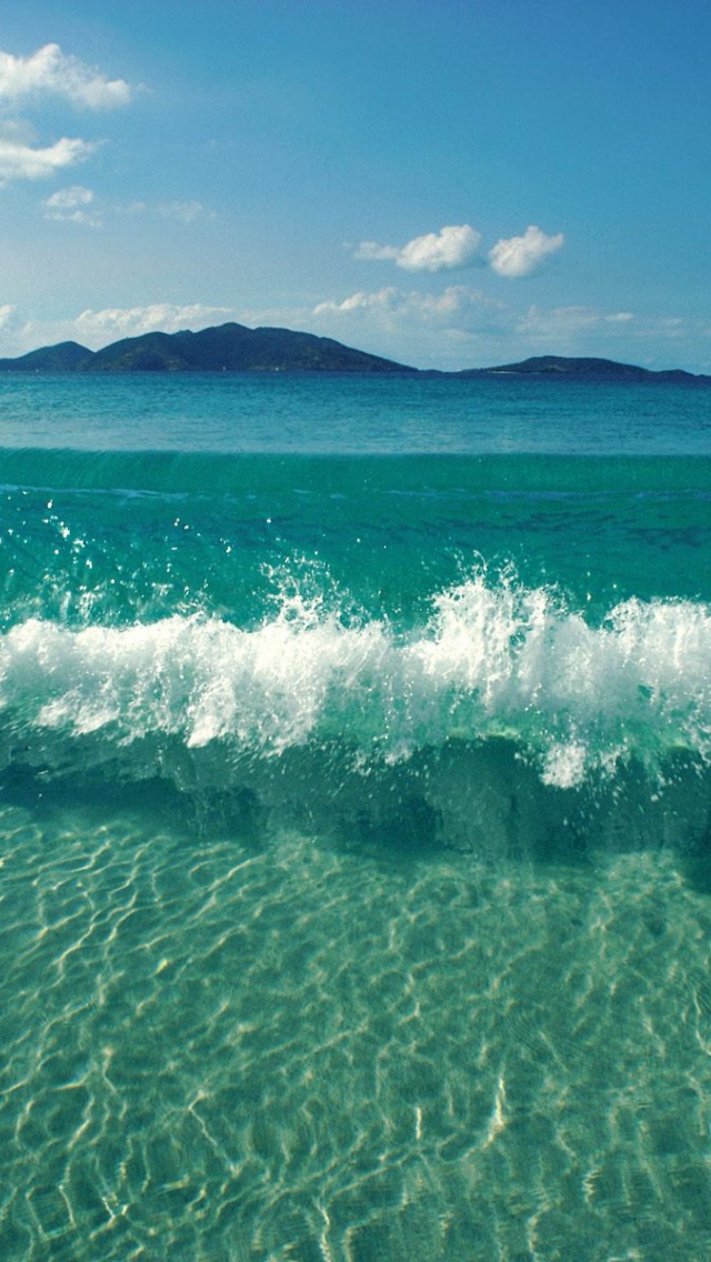 Iphone 5 Wallpaper Beach - HD Wallpaper 