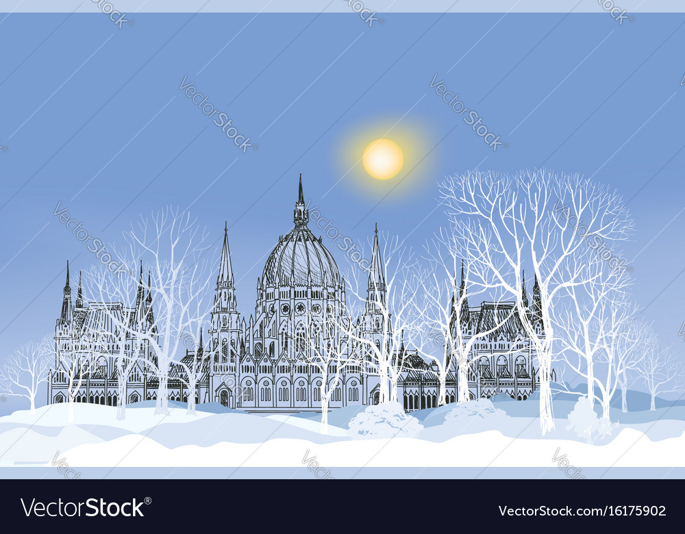 Christmas Snow In Budapest - HD Wallpaper 