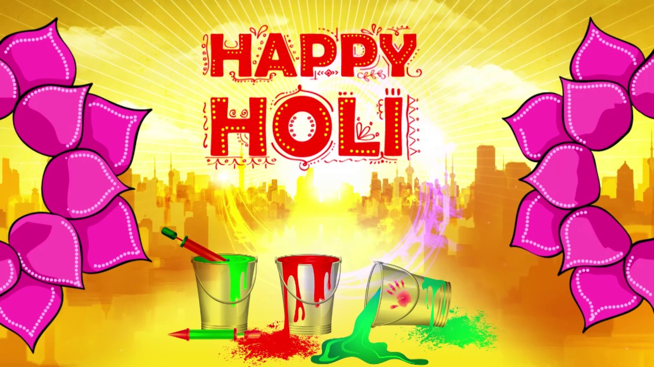 Holi Wishes In Hindi - HD Wallpaper 