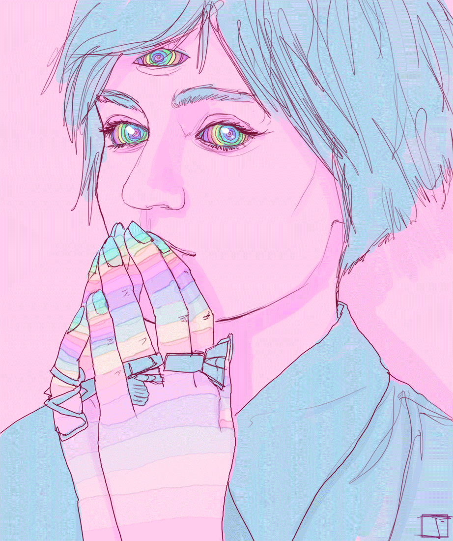 Pastel Trippy Art - HD Wallpaper 