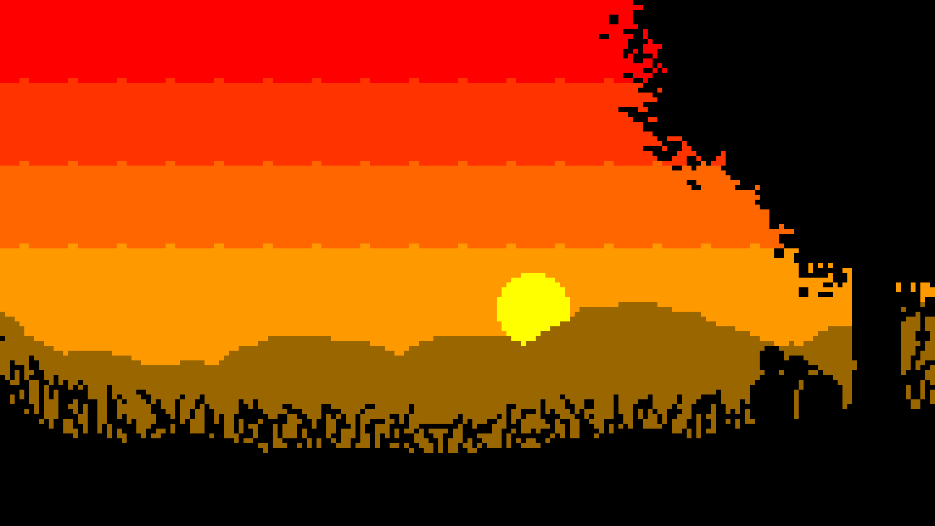 #закат, #мульт - Sunset Gif - HD Wallpaper 