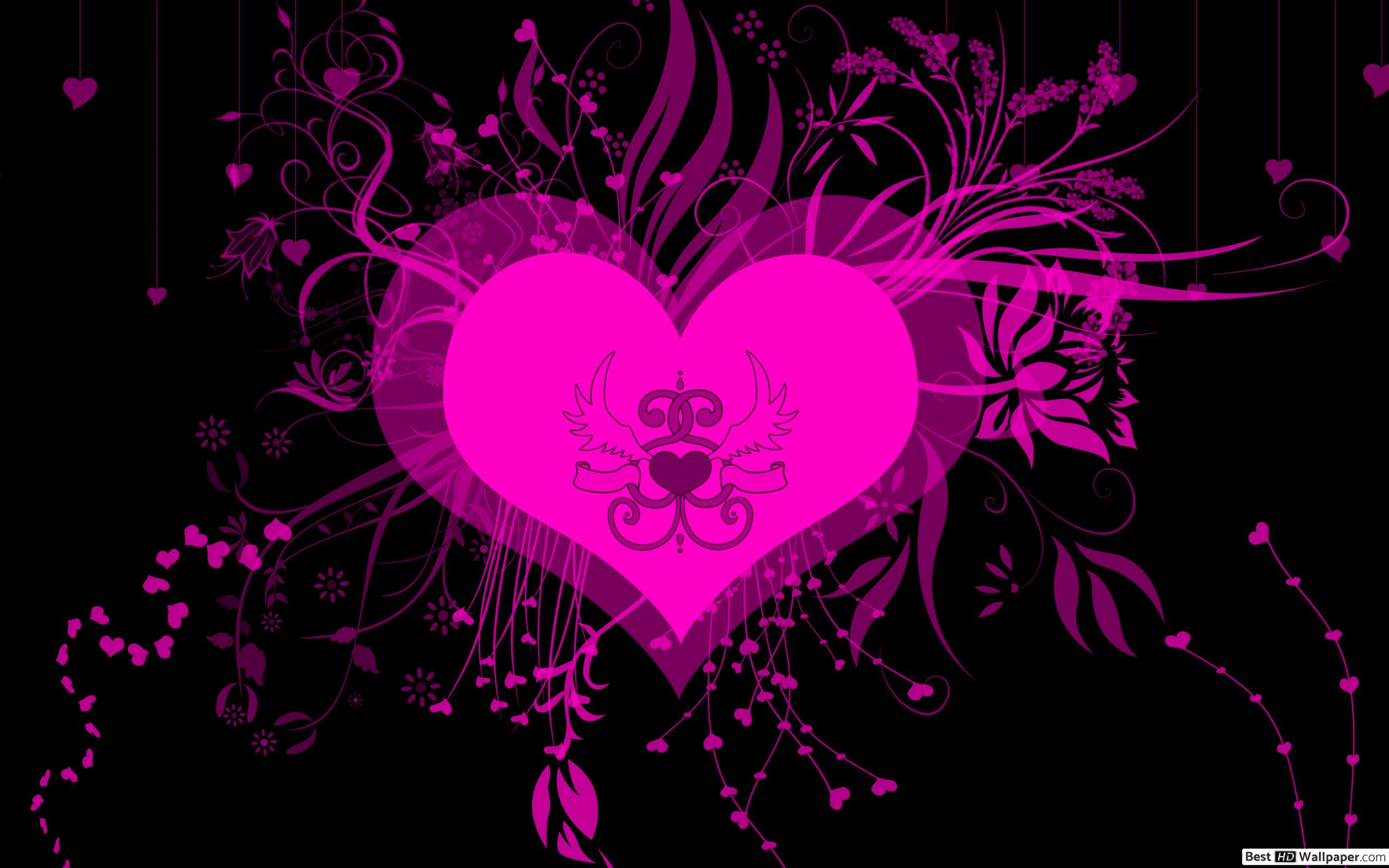 Heart Pink Hintergrundbilder - HD Wallpaper 