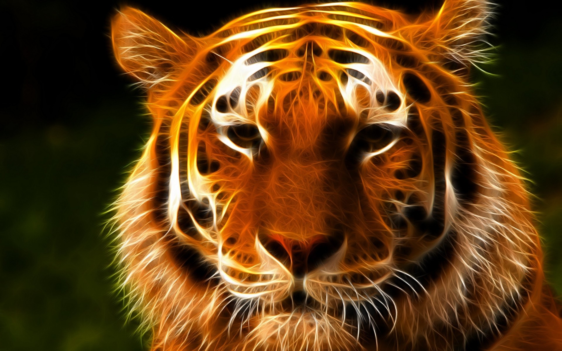 Neon Animal Mammal Wildlife Zoo Pattern Nature Fur - New Wallpaper Full Hd Tiger - HD Wallpaper 