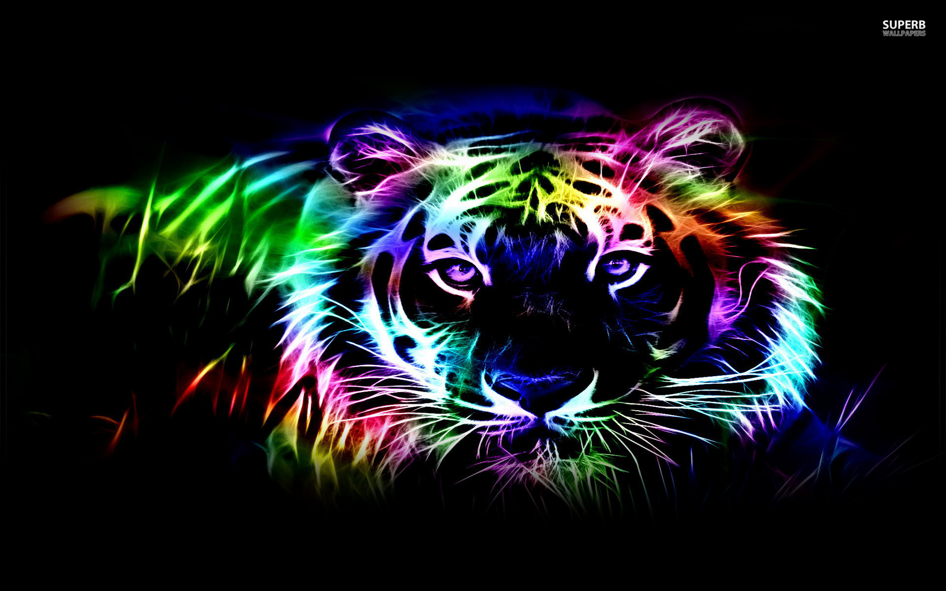 Awesome Neon Wallpaper 
 Data-src /w/full/6/5/c/77142 - Neon Tiger - HD Wallpaper 