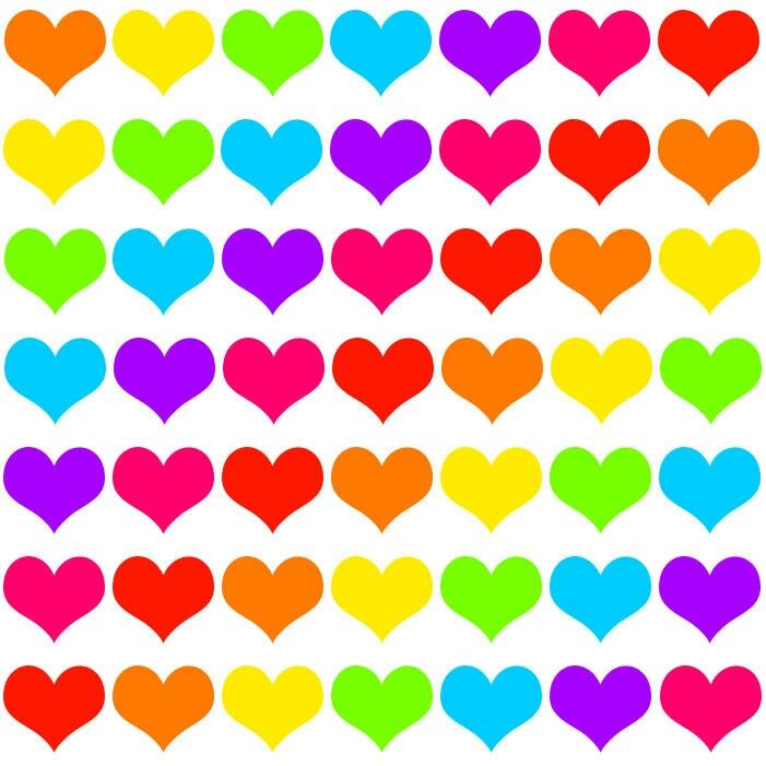 1581 Best Cartoon Hearts Images On Pinterest - Love Hearts In Different Colours - HD Wallpaper 