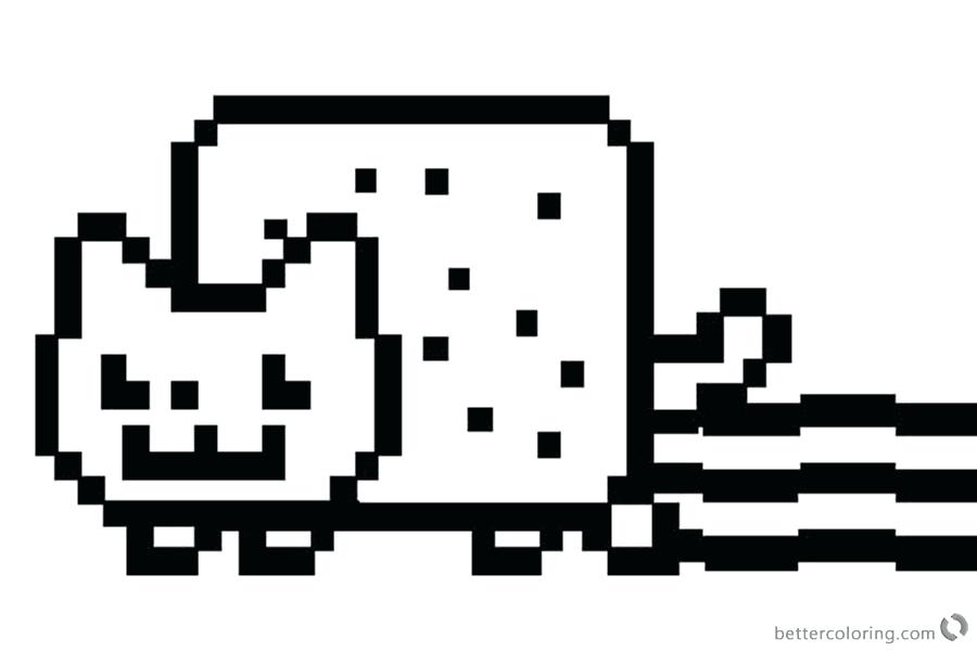 Nyan Cat Coloring Pages Free Cat Coloring Pages With - Annoying Dog Vs Nyan Cat - HD Wallpaper 