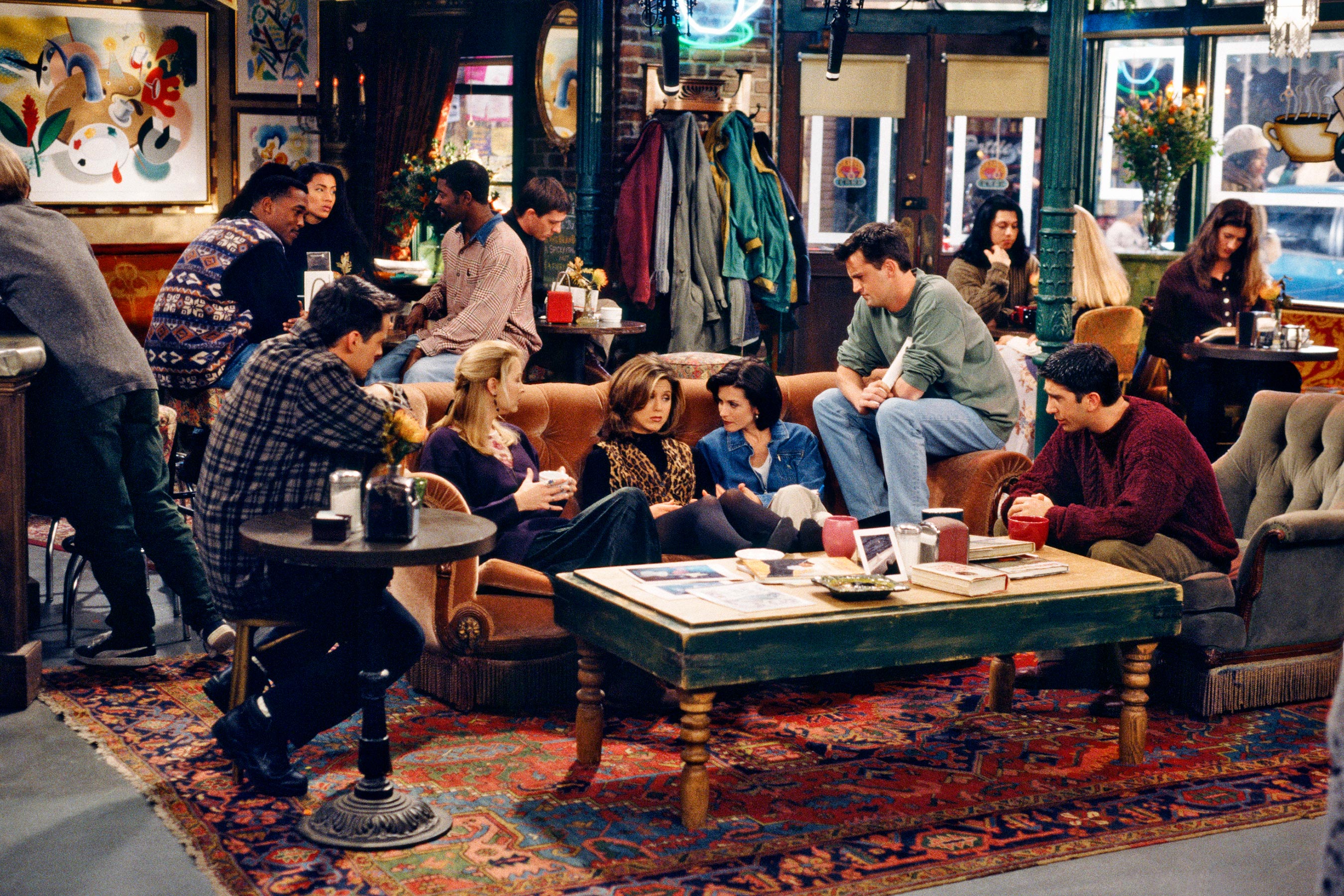 Central Perk Friends Scenes - HD Wallpaper 