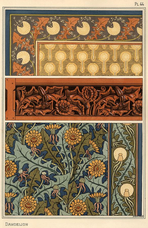 Pattern Art Nouveau - HD Wallpaper 