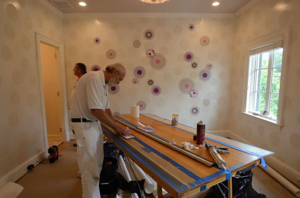 Installation Of Wallpaper At Dcdh - Wall - HD Wallpaper 