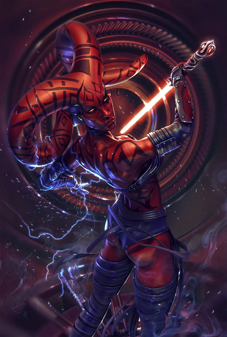 3d View Star Wars Cgi Darth Talon Space Stars Hd Art, - Star Wars Darth Talon Art - HD Wallpaper 